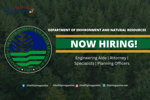 The Department of Environment and Natural Resources (DENR) is Hiring! – The Filipino Gazette